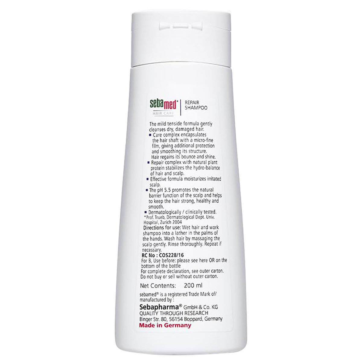 Sebamed pH 5.5 Hair Repair Shampoo, 200 ml, Pack of 1 Sebamed pH 5.5 Hair Repair Shampoo, 200 ml, Pack of 1