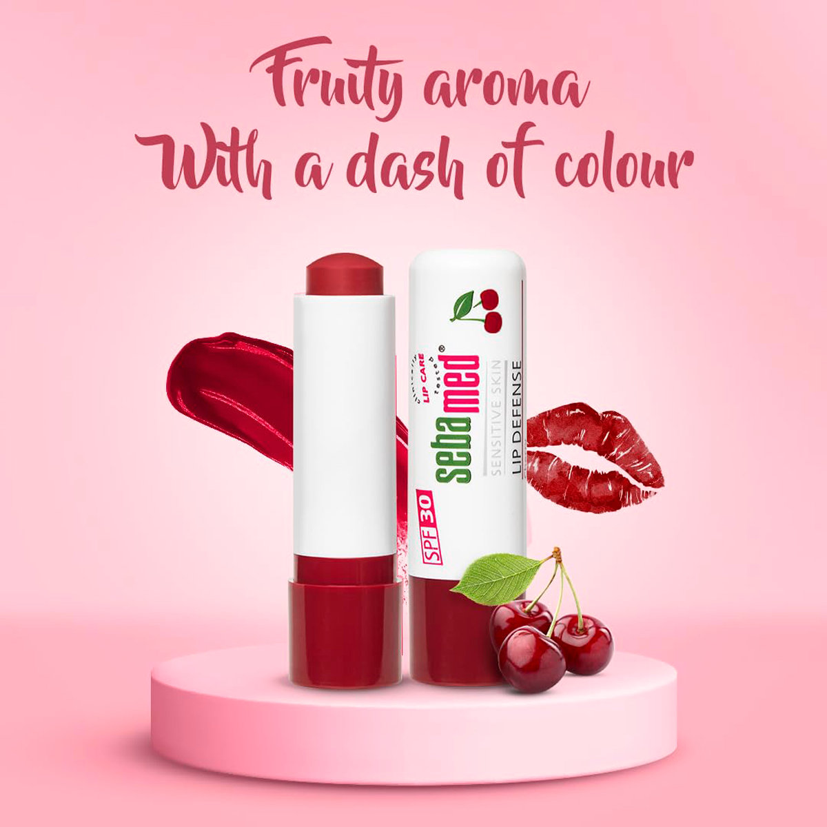 Sebamed Lip Defence SPF30 Cherry Lip Balm, 4.8 gm, Pack of 1 Sebamed Lip Defence SPF30 Cherry Lip Balm, 4.8 gm, Pack of 1