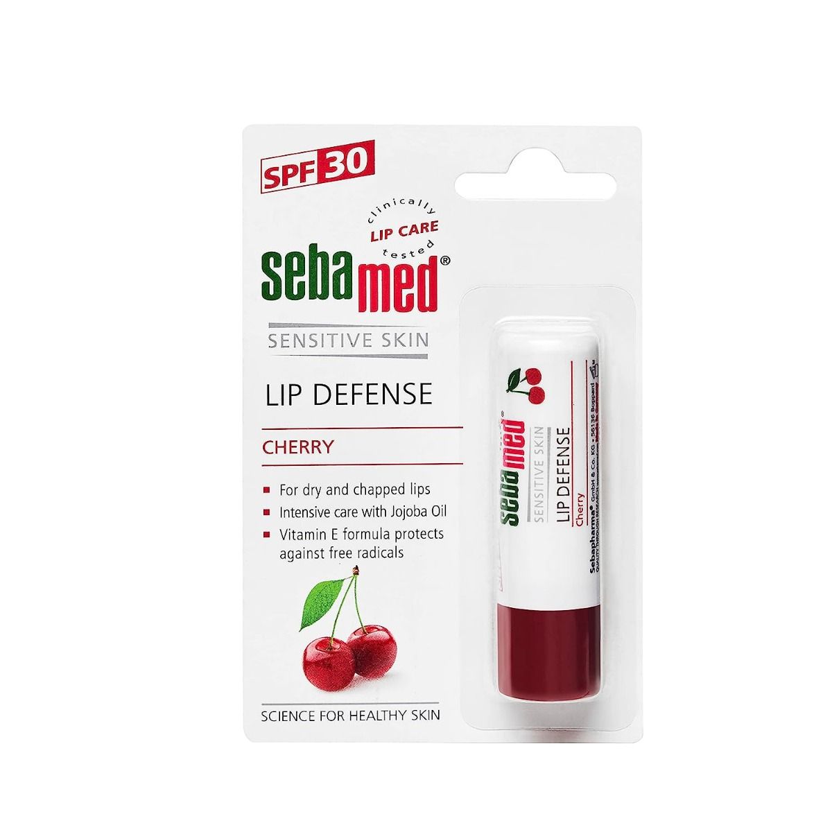 Sebamed Lip Defence SPF30 Cherry Lip Balm, 4.8 gm Uses, Benefits