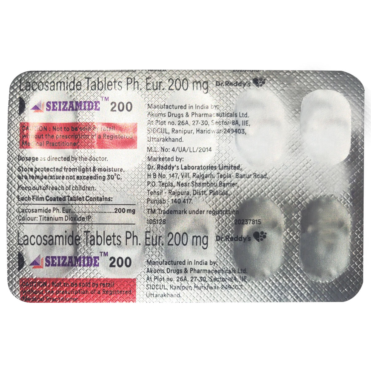 Seizamide 200 Tablet 10's, Pack of 10 TabletS Seizamide 200 Tablet 10's, Pack of 10 TabletS