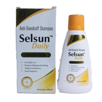 Selsun Daily Shampoo 60 ml, Pack of 1