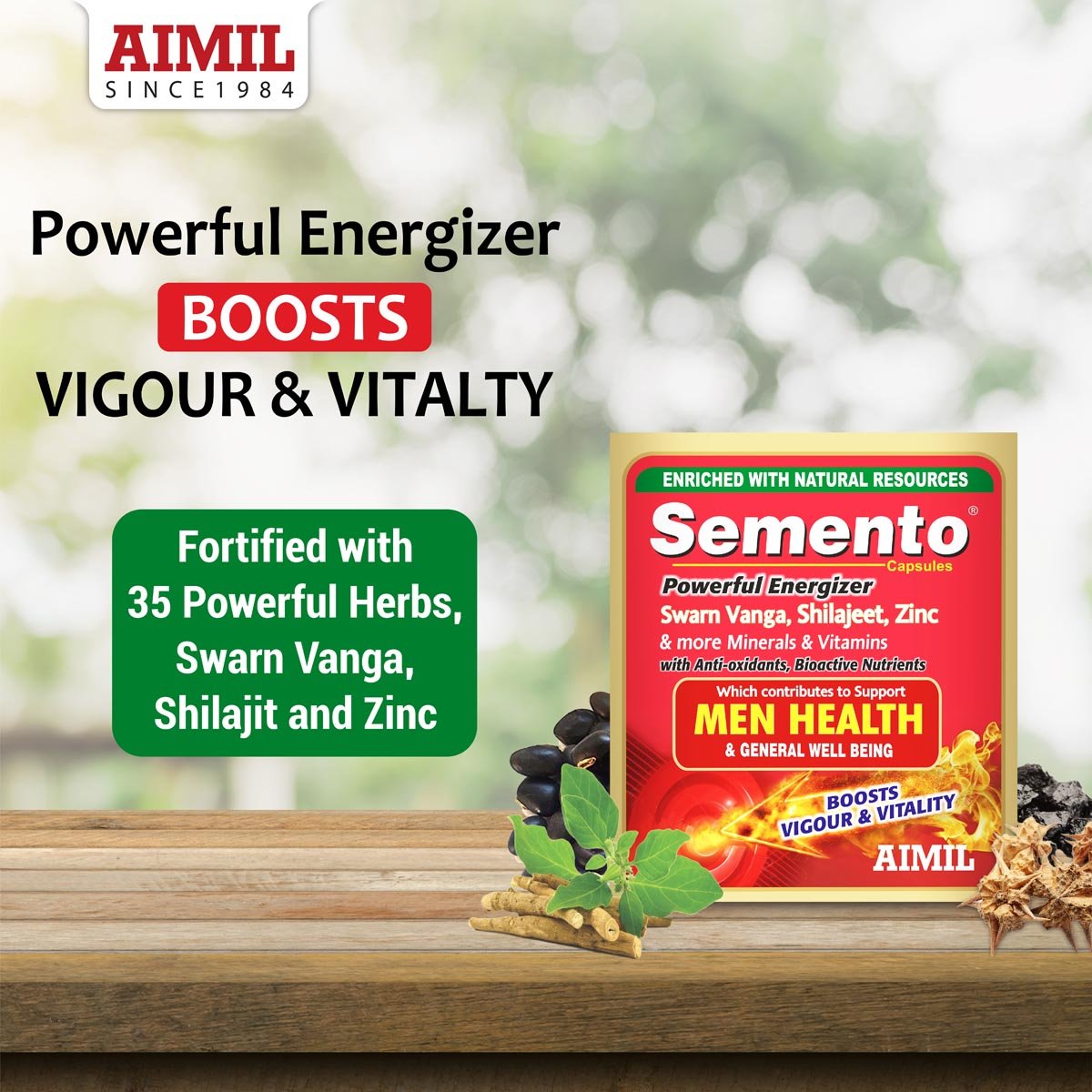 Aimil Semento, 20 Capsules, Pack of 20 Aimil Semento, 20 Capsules, Pack of 20