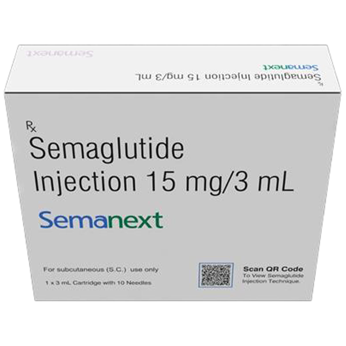Buy Semanext 15mg/3ml Injection (3ml Cartridge + 10 Needles) online ...