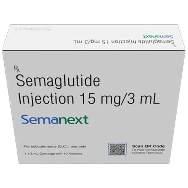 Semanext 15 mg Injection (3ml Cartridge + 10 Needles)