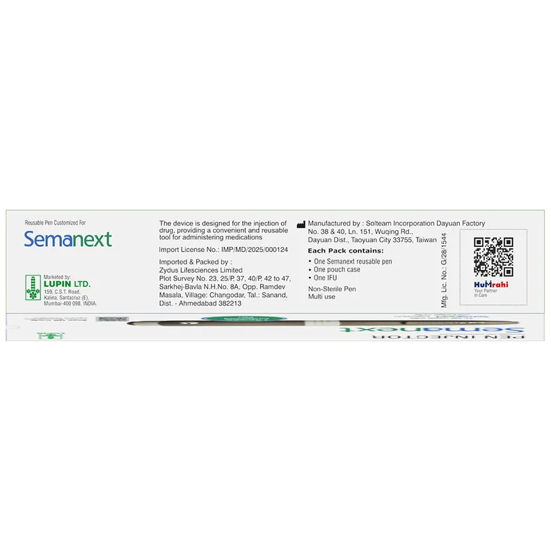 Semanext Inj Buy Semanext Reusable Customized Pen Injector | 19 Minutes Delivery ...
