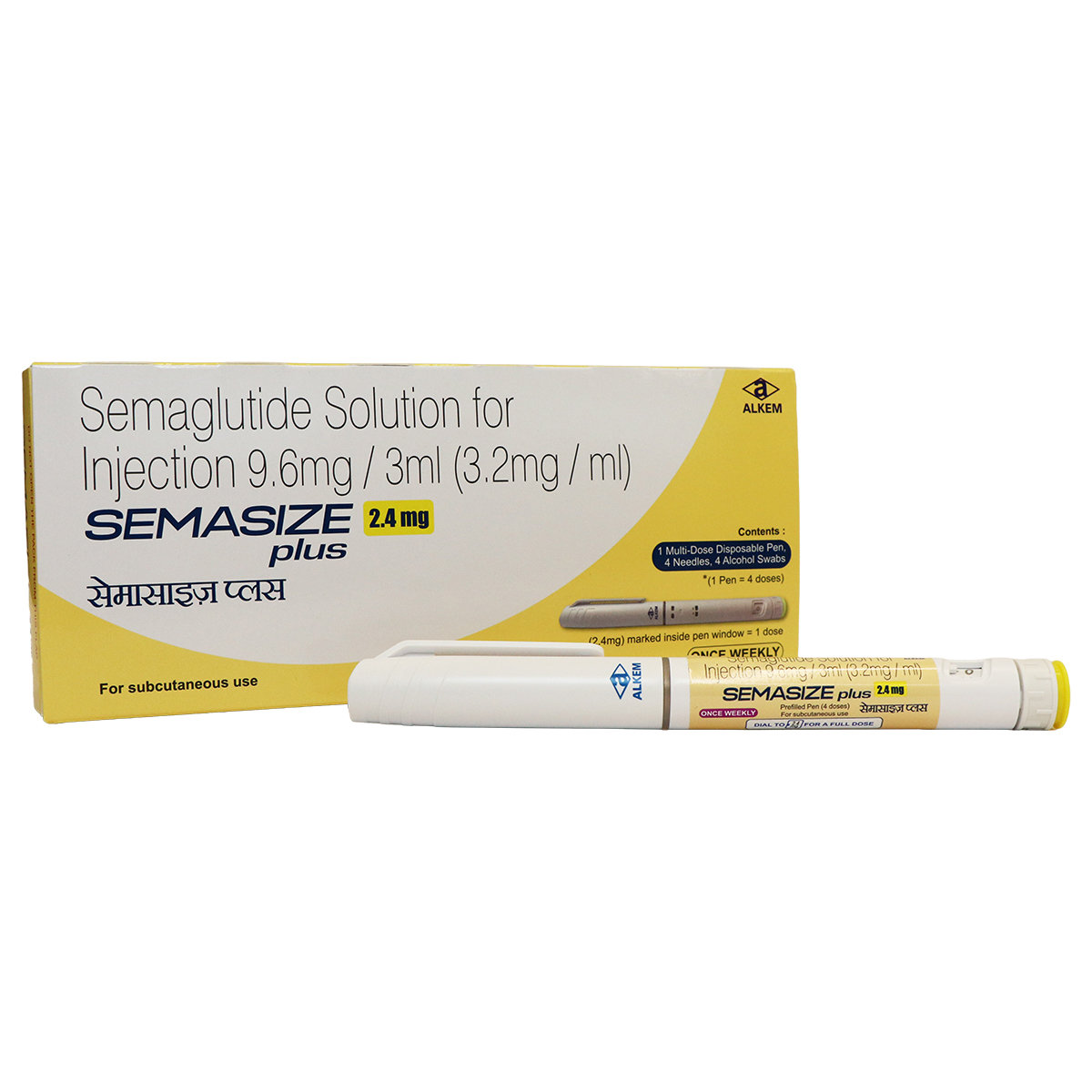 Semasize Plus 2.4 mg Disposable Pen Solution for Injection 1's Semasize Plus 2.4 mg Disposable Pen Solution for Injection 1's