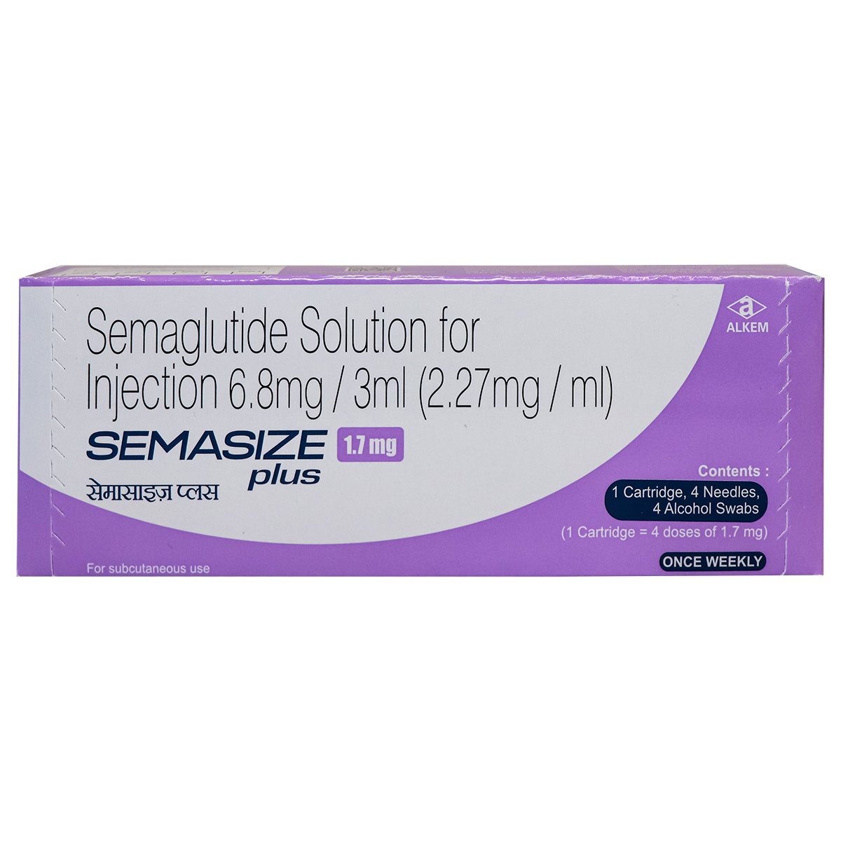 Semasize Plus 1.7 mg Reusable Pen cartidge Solution for Injection 1's Semasize Plus 1.7 mg Reusable Pen cartidge Solution for Injection 1's