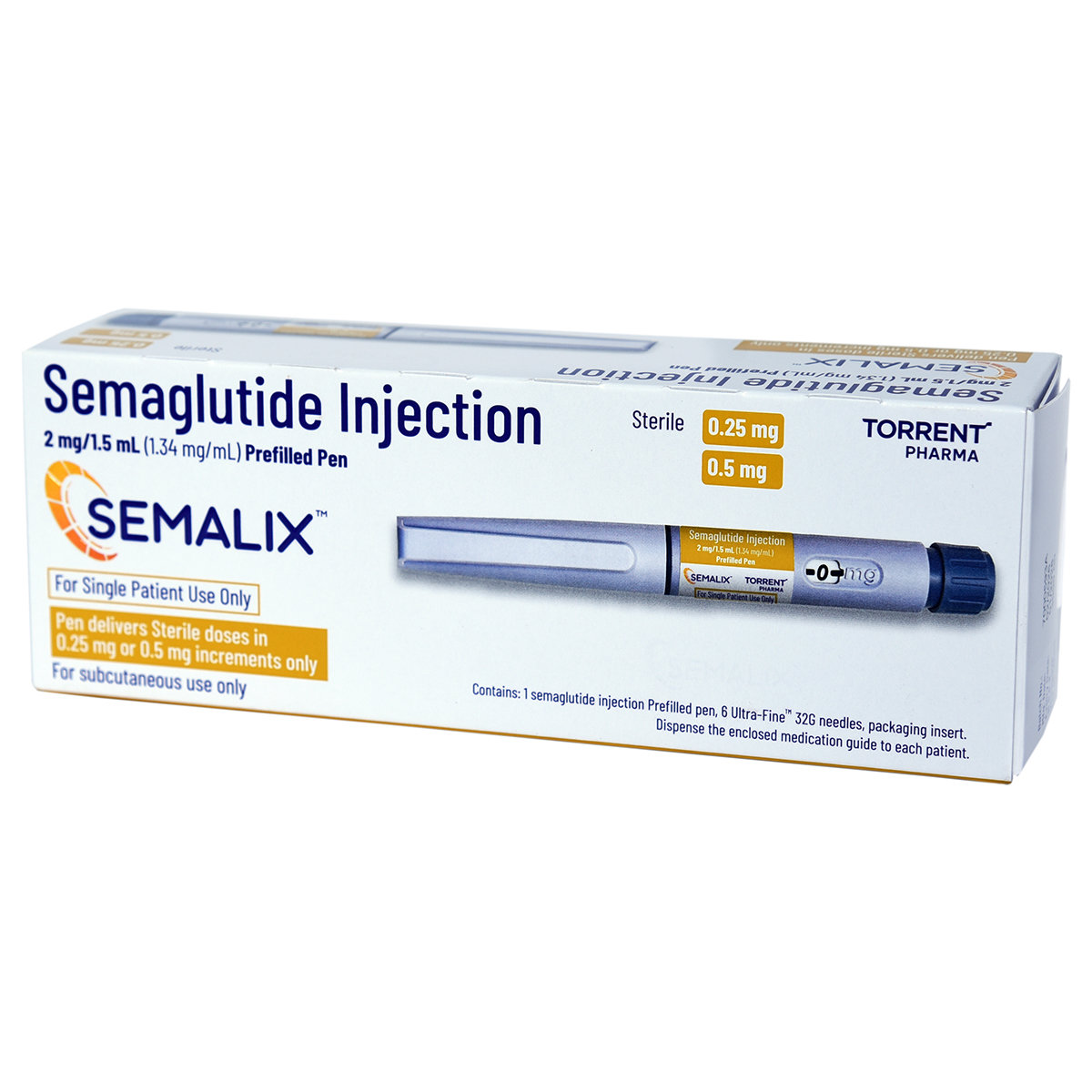 Semalix 2mg/1.5ml Prefilled Pen Injection 1's Semalix 2mg/1.5ml Prefilled Pen Injection 1's