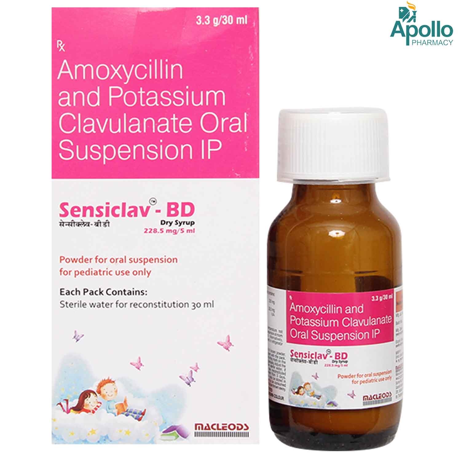 Sensiclav Bd 228.5 mg Dry Syrup 30 ml, Pack of 1 Syrup Sensiclav Bd 228.5 mg Dry Syrup 30 ml, Pack of 1 Syrup