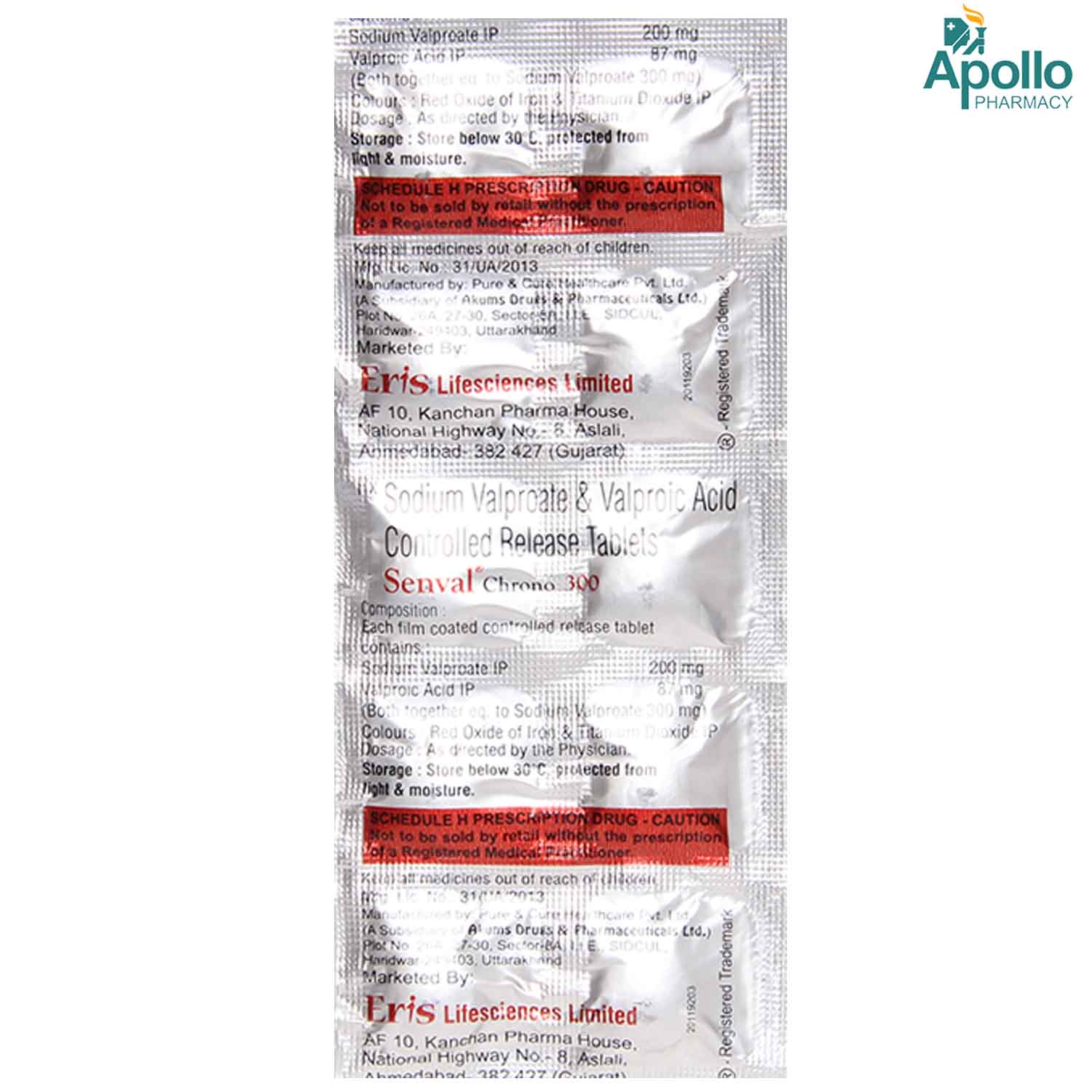 Senval Chrono 300Mg Tablet 10'S, Pack of 10 TabletS Senval Chrono 300Mg Tablet 10'S, Pack of 10 TabletS