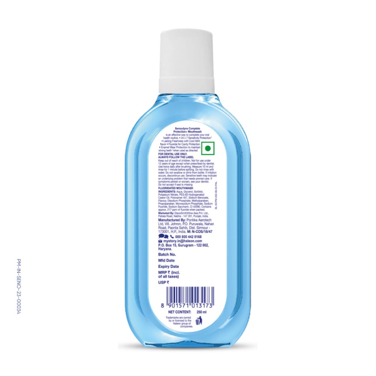 Sensodyne Complete Protection+ Mouthwash, 250 ml, Pack of 1 Sensodyne Complete Protection+ Mouthwash, 250 ml, Pack of 1