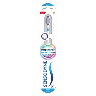 Sensodyne Complete Protection+ Soft Toothbrush, 3 Count (Buy 2 Get 1 Free), Pack of 1