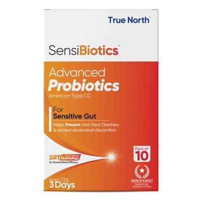 Truenorth Sensibiotics Advanced Probiotics for Sensitive Gut, 10 Capsules, Pack of 1