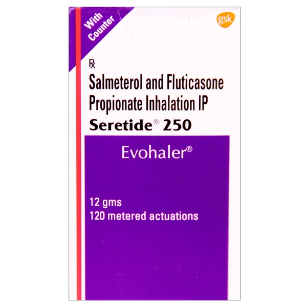 Seretide 250 Evohaler 120 mdi, Pack of 1 Inhaler
