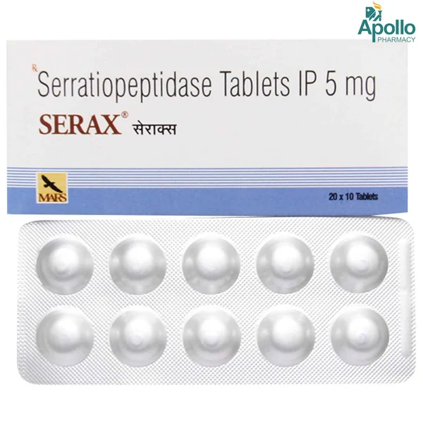 Serax 5 mg Tablet 10's, Pack of 10 TabletS