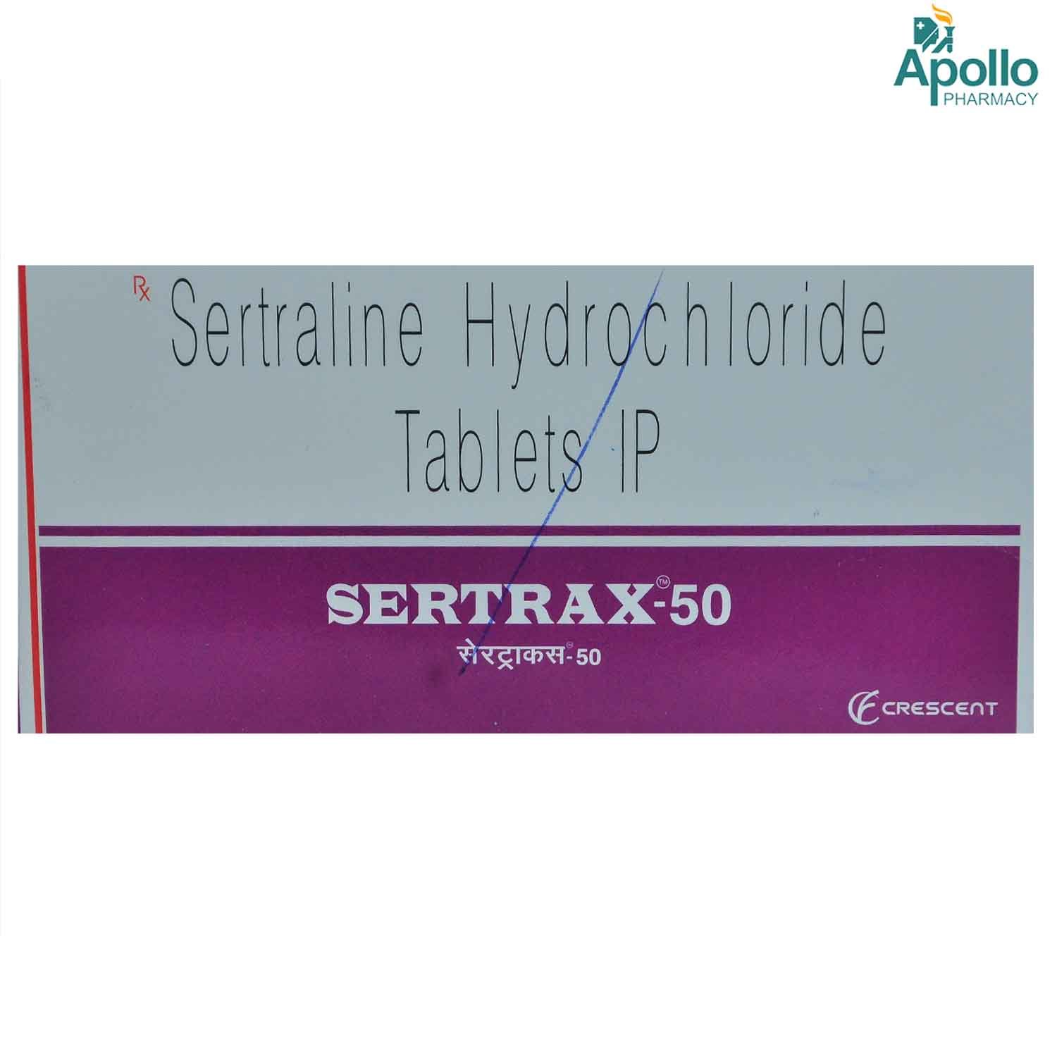 Sertrax 50 mg Tablet 10's, Pack of 10 TabletS Sertrax 50 mg Tablet 10's, Pack of 10 TabletS
