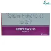 Sertrax 50 mg Tablet 10's, Pack of 10 TabletS