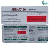 Serax 20 Tablet 10's, Pack of 10 TABLETS