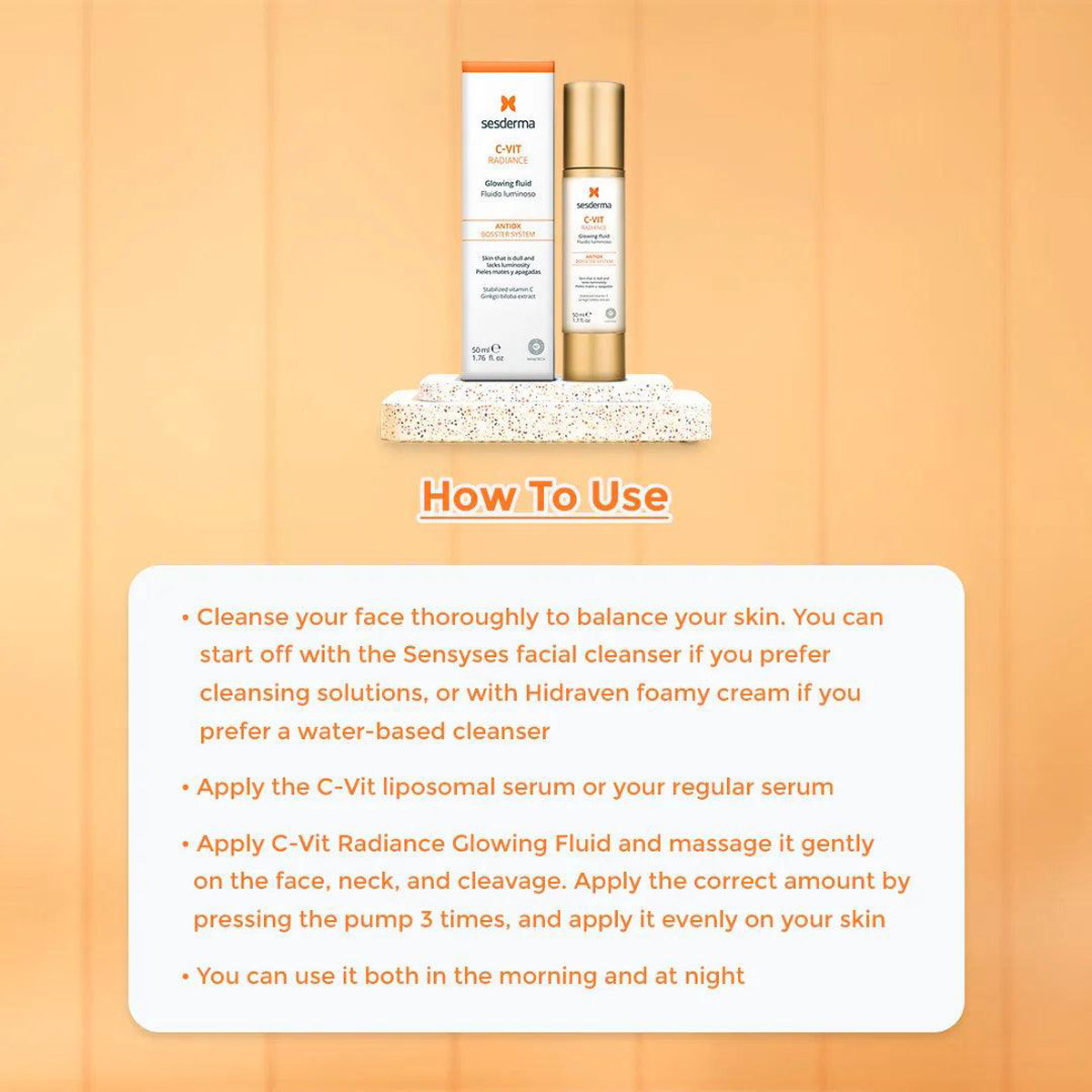 Sesderma C-Vit Radiance Glowing Fluid 50 ml, Pack of 1 Sesderma C-Vit Radiance Glowing Fluid 50 ml, Pack of 1