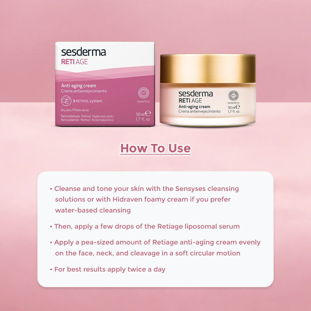 Sesderma Reti Age Anti-Aging Cream 50 ml, Pack of 1 Sesderma Reti Age Anti-Aging Cream 50 ml, Pack of 1