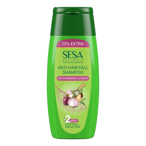 Sesa Ayurvedic Anti-Hair Fall Shampoo with Bhringraj &amp; Onion, 200 ml, Pack of 1