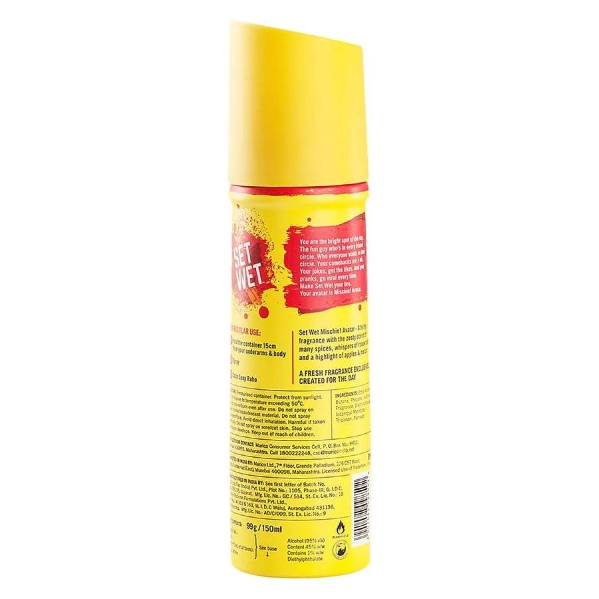 Set Wet Mischief Avatar Deodorant Body Spray, 150 ml Price, Uses, Side