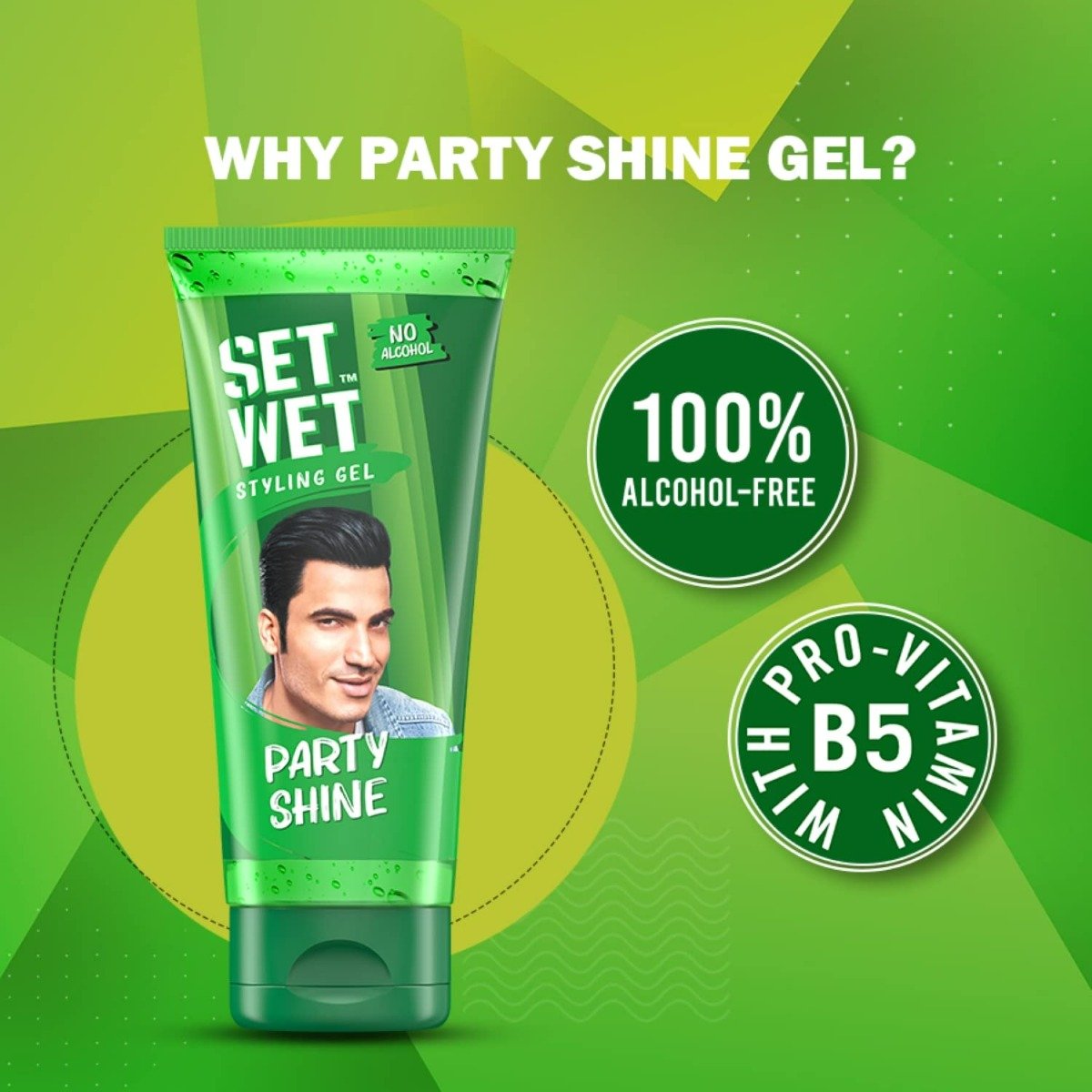 Set Wet Party Shine Styling Hair Gel, 50 ml, Pack of 1 Set Wet Party Shine Styling Hair Gel, 50 ml, Pack of 1