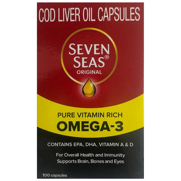 Seven Seas Original Cod-Liver Oil Capsule 500's, Pack of 1