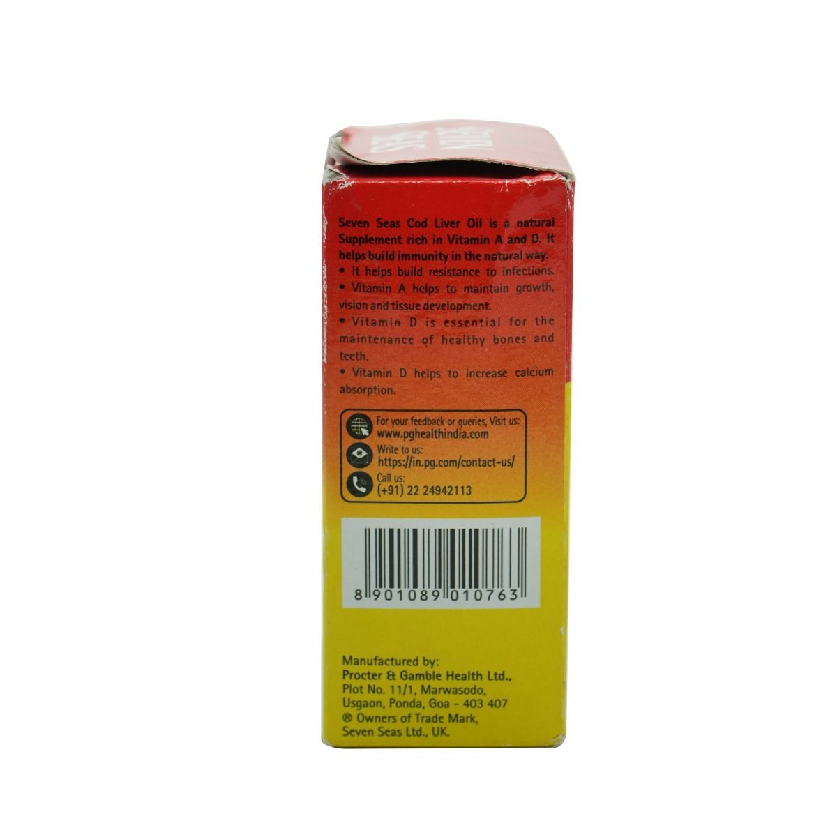 Sevenseas Original CodLiver Oil 300 mg, 100 Capsules Price, Uses, Side