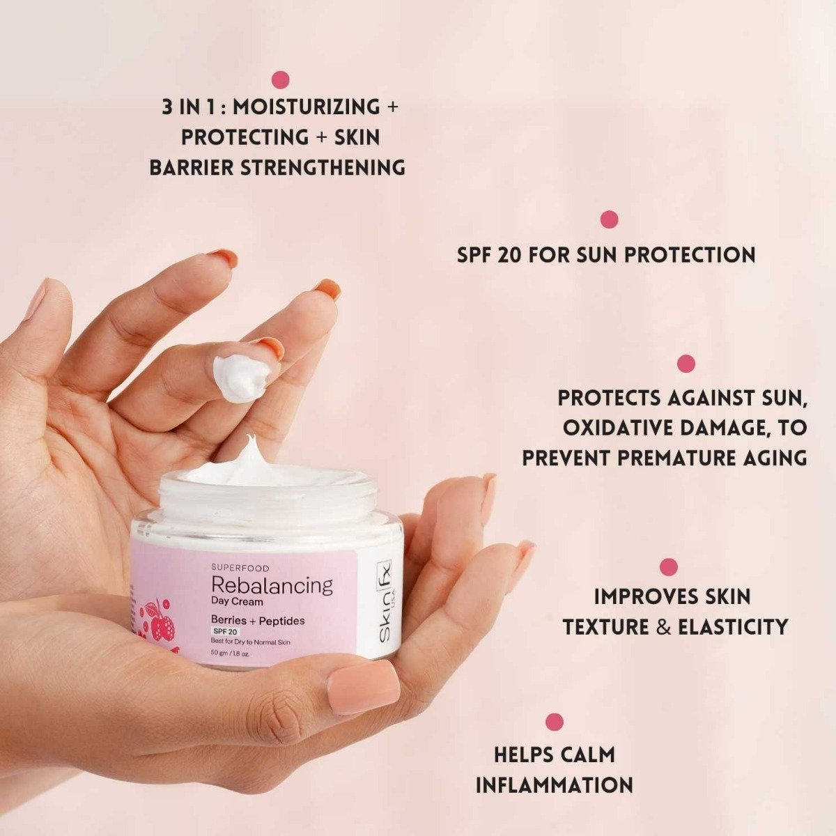 Skin Fx Superfood Rebalancing Day Cream, 50 gm, Pack of 1 Skin Fx Superfood Rebalancing Day Cream, 50 gm, Pack of 1