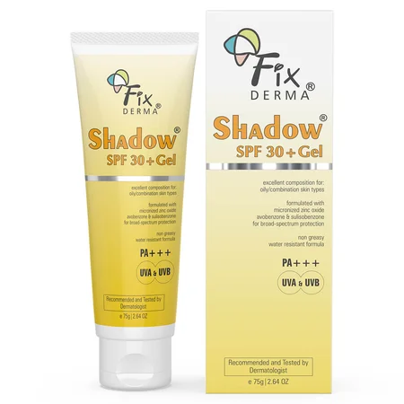 Fixderma Shadow SPF 30+ PA+++ Gel, 75 gm