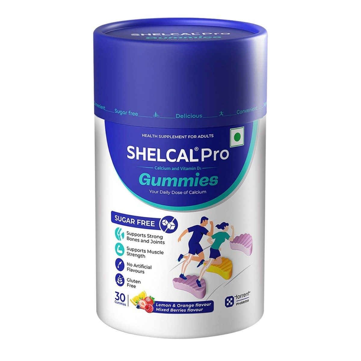 Shelcal Pro Sugar Free Lemon & Orange-Mixed Berries Flavour Gummies 30's, Pack of 1 GUMMIES Shelcal Pro Sugar Free Lemon & Orange-Mixed Berries Flavour Gummies 30's, Pack of 1 GUMMIES