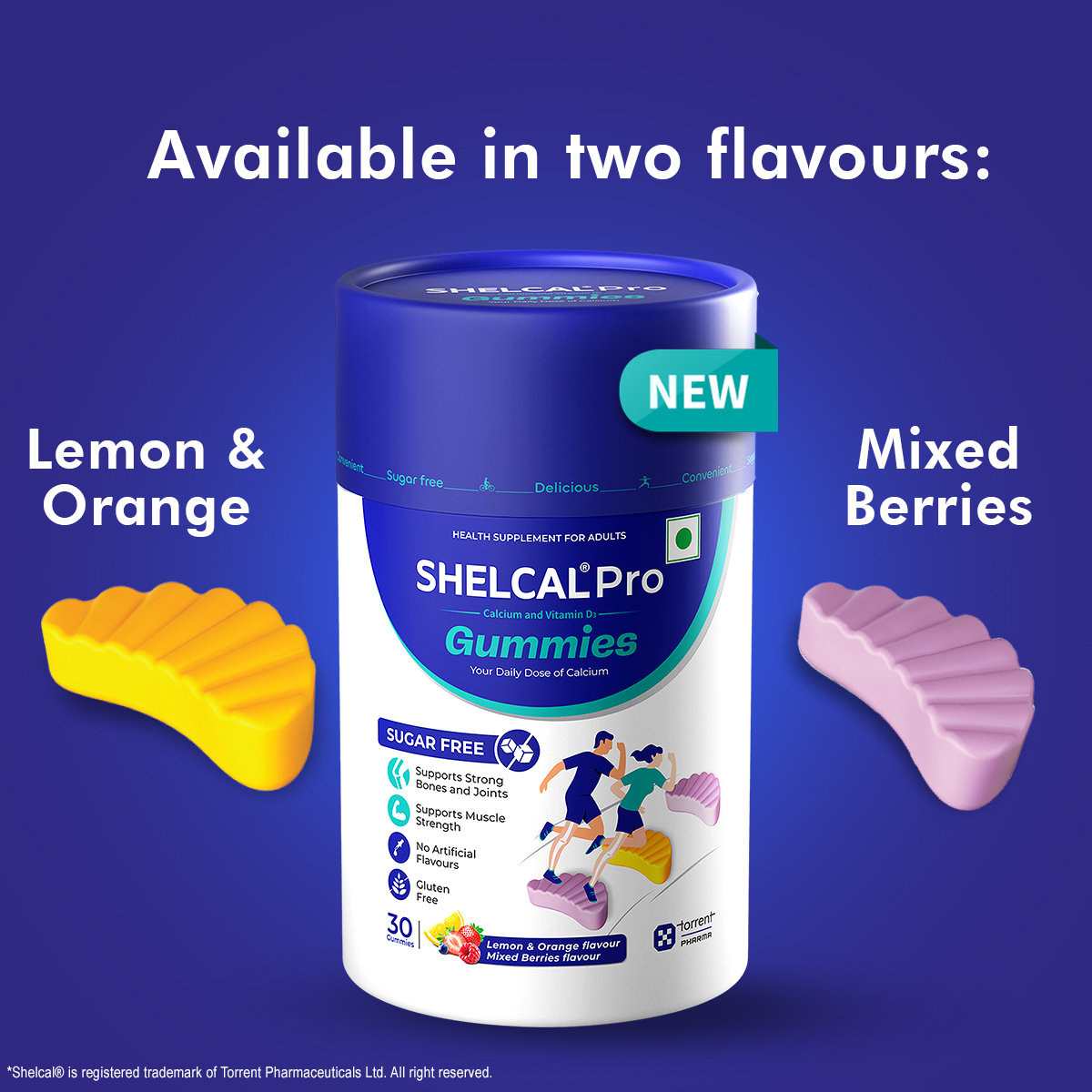 Shelcal Pro Sugar Free Lemon & Orange-Mixed Berries Flavour Gummies 30's, Pack of 1 GUMMIES Shelcal Pro Sugar Free Lemon & Orange-Mixed Berries Flavour Gummies 30's, Pack of 1 GUMMIES
