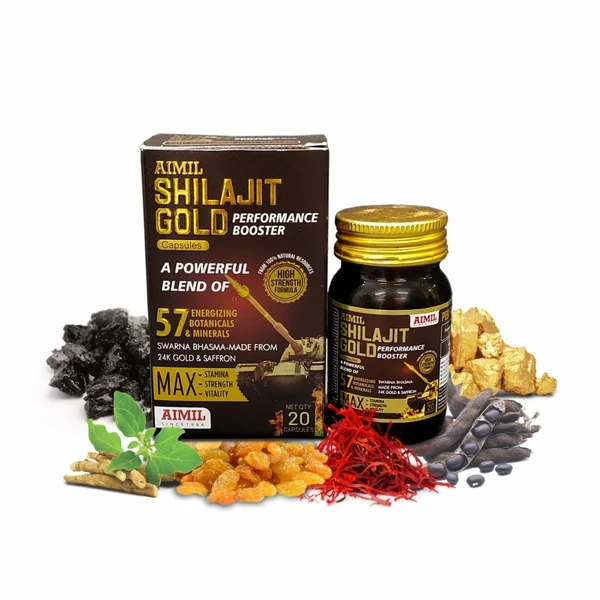 Aimil Shilajit Gold, 20 Capsules, Pack of 1