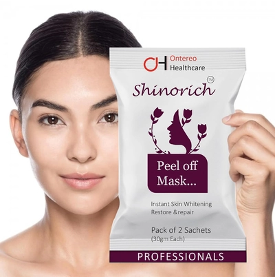 Shinorich Peel Off Mask, 2 Sachets (2x30gm), Pack of 1