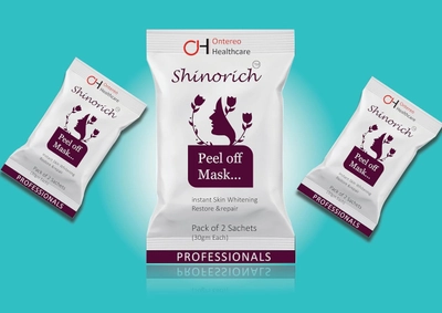 Shinorich Peel Off Mask, 2 Sachets (2x30gm), Pack of 1