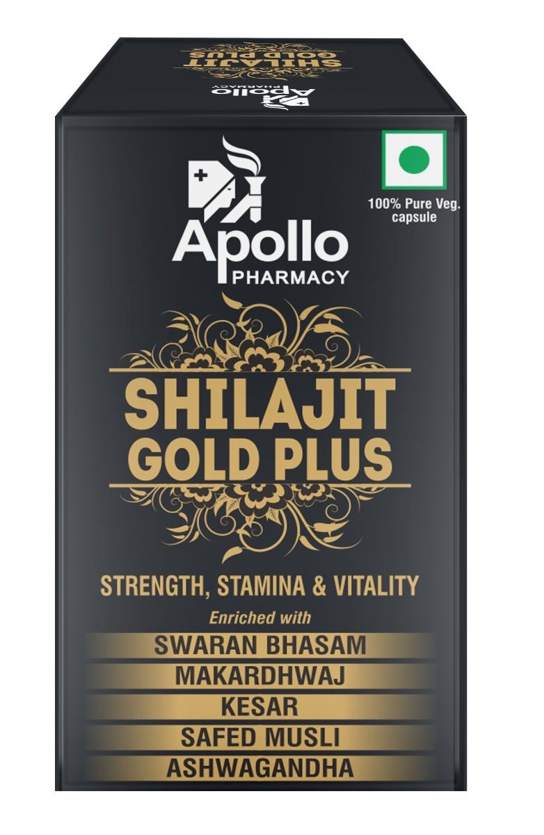Apollo Pharmacy Shilajit Gold Plus, 20 Capsules Price, Uses, Side
