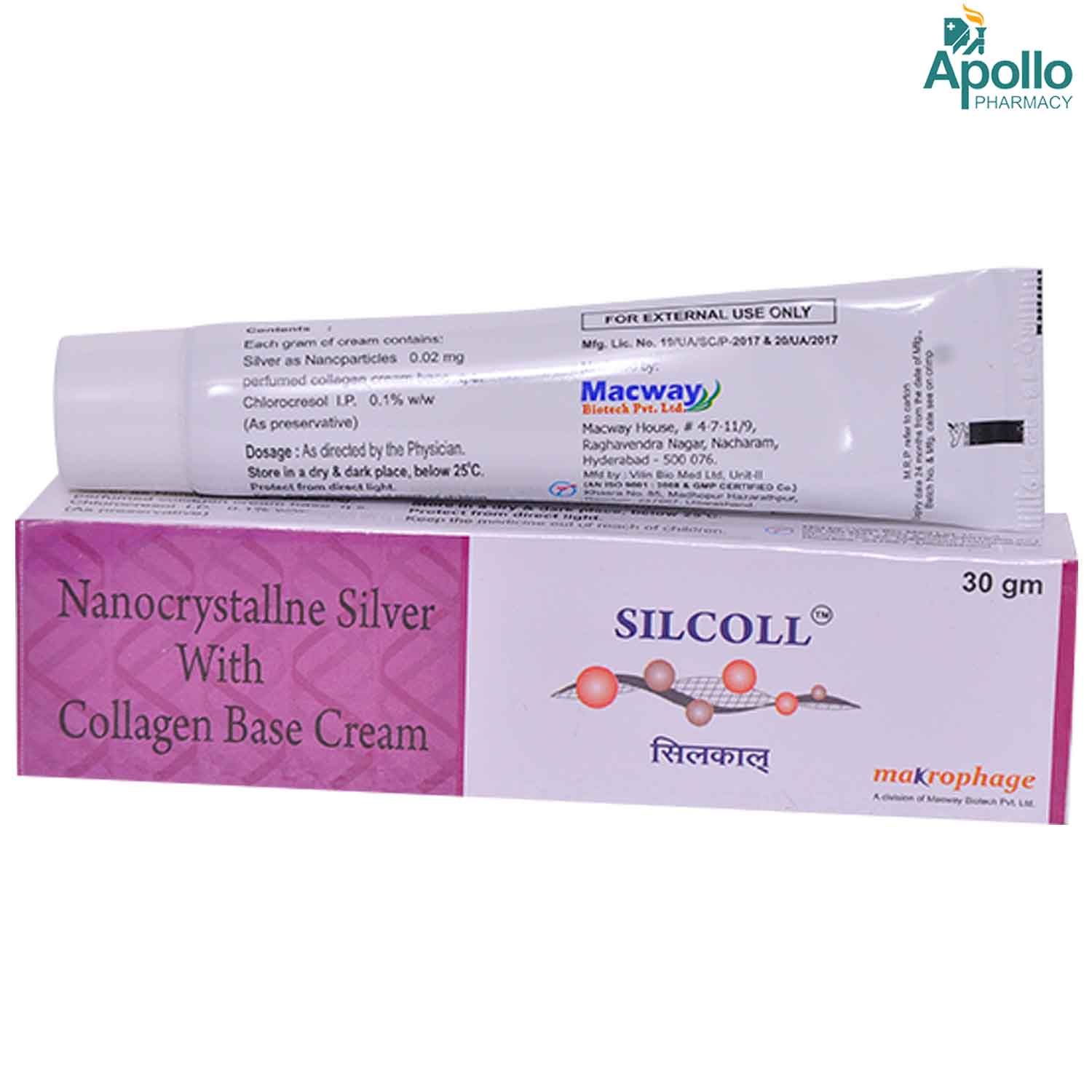 Buy Silcoll Cream 30 gm Online