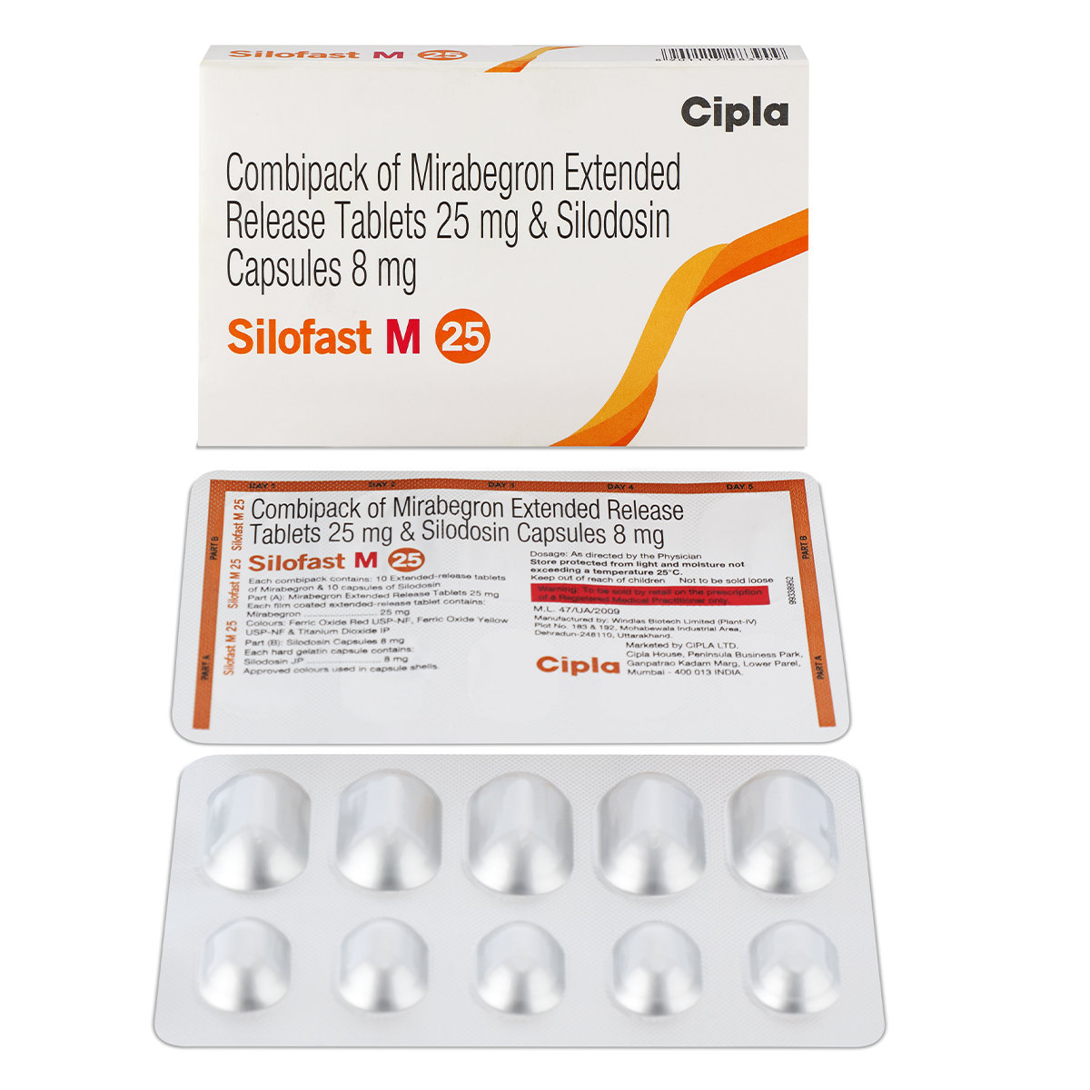 Silofast M 25 Combipack (10 Tablet+10 Capsule), Pack of 1 Silofast M 25 Combipack (10 Tablet+10 Capsule), Pack of 1
