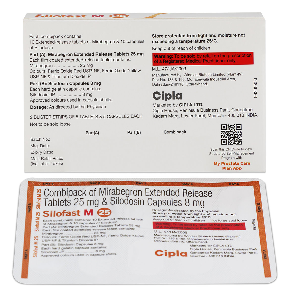 Silofast M 25 Combipack (10 Tablet+10 Capsule), Pack of 1 Silofast M 25 Combipack (10 Tablet+10 Capsule), Pack of 1