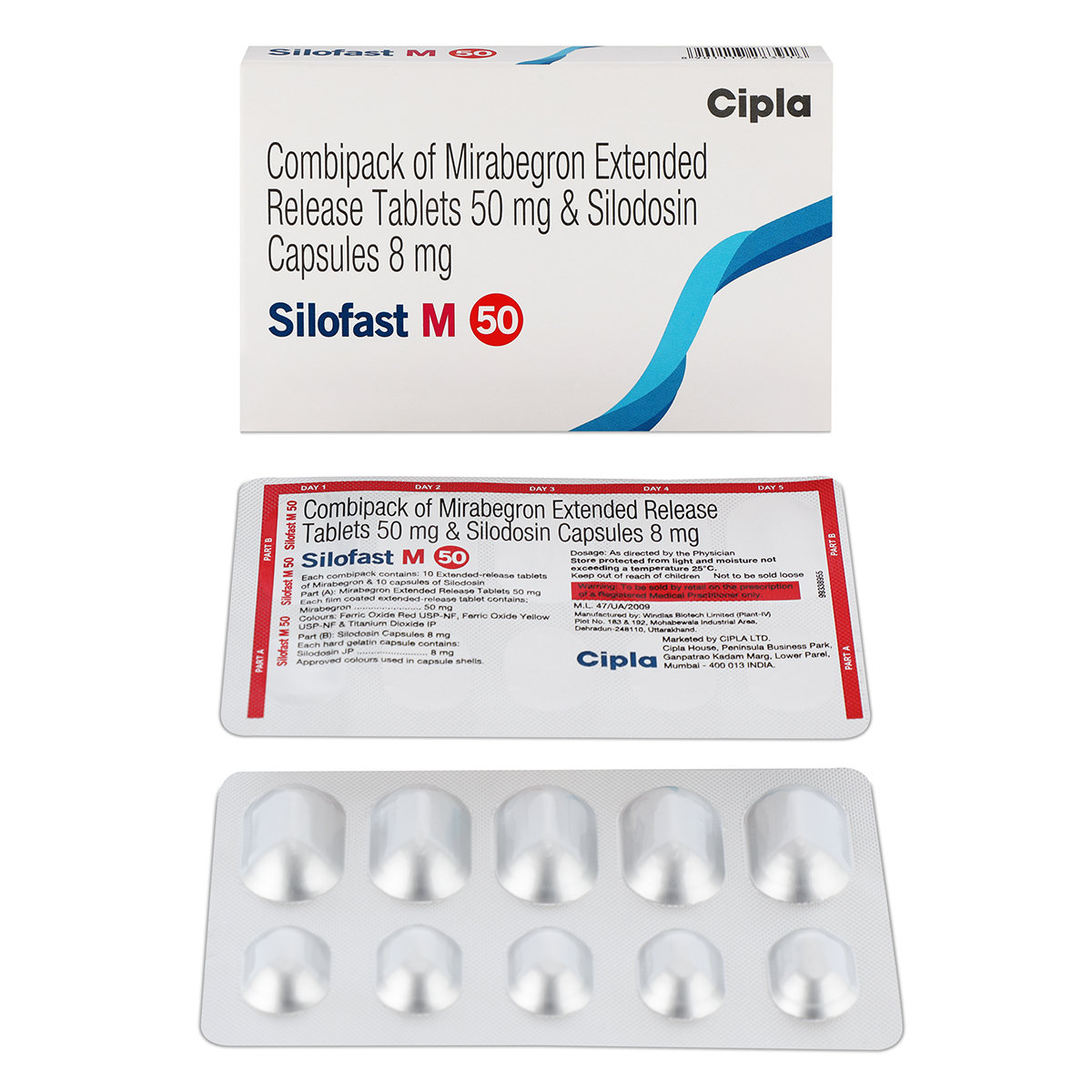 Silofast M 50 Combipack (10 Tablet+10 Capsule), Pack of 1 Silofast M 50 Combipack (10 Tablet+10 Capsule), Pack of 1