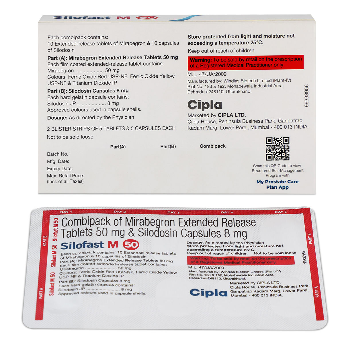 Silofast M 50 Combipack (10 Tablet+10 Capsule) Price, Uses, Side ...