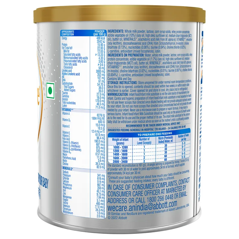 Buy Similac Neosure Powder for Premature Baby (From Birth Up to 12 ...