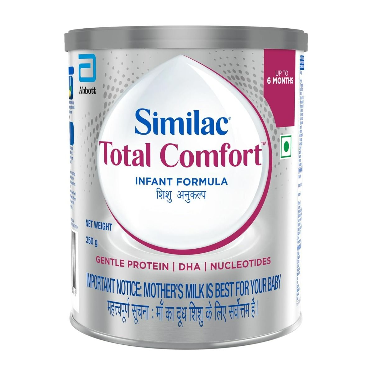 Similac Total Comfort Infant Formula Powder (Up to 6 Months), 350 gm Price,  Uses, Side Effects, Composition - Apollo Pharmacy