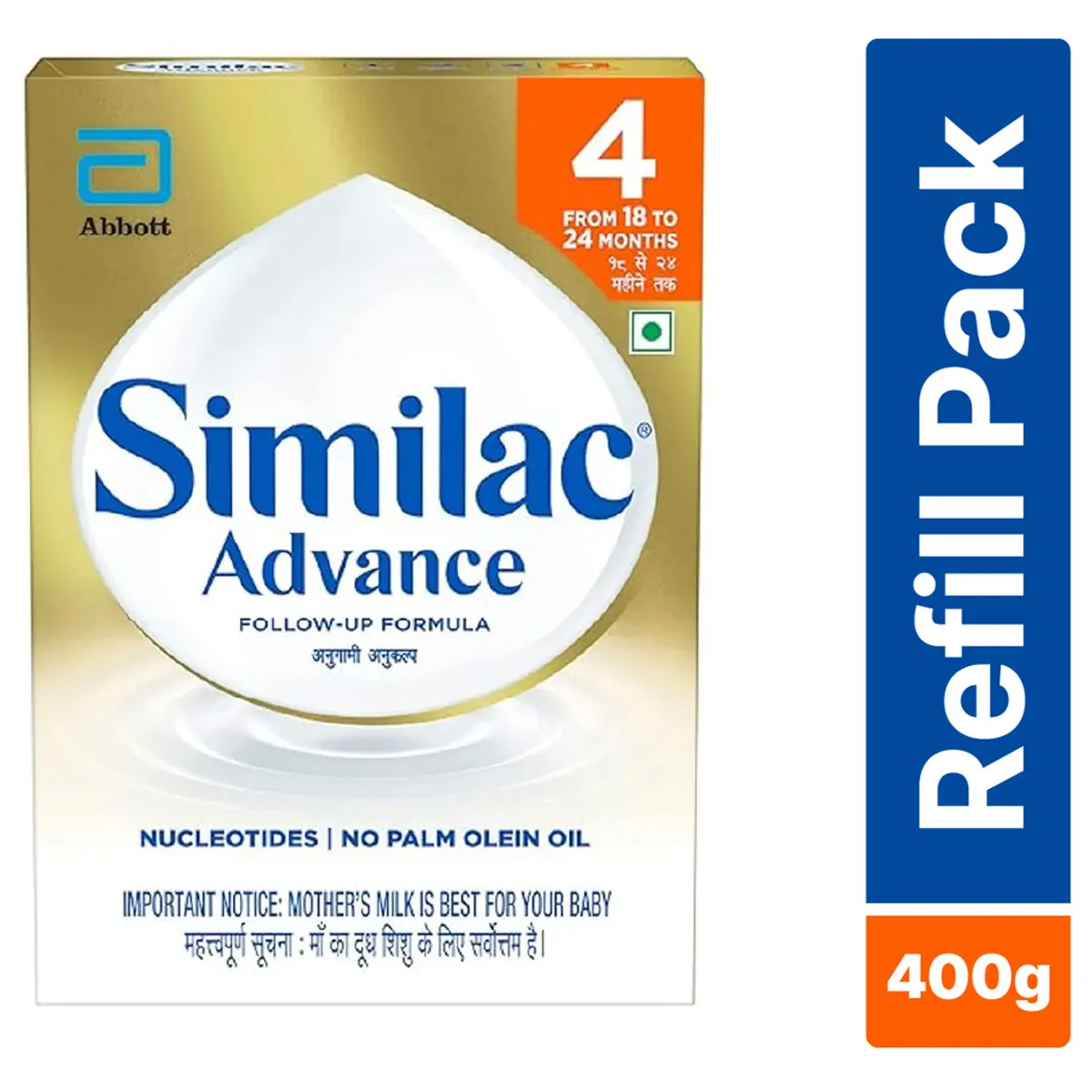 Similac Advance Follow-Up Formula Stage Powder (18 to 24 months), 400 gm  Refill Pack