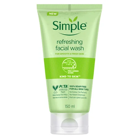 Simple Kind to Skin Refreshing Facial Wash, 150 ml