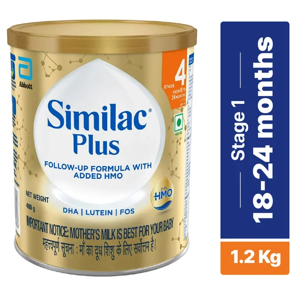 Similac Plus Stage 4 Follow-Up Formula Powder, 400 gm, Pack of 1