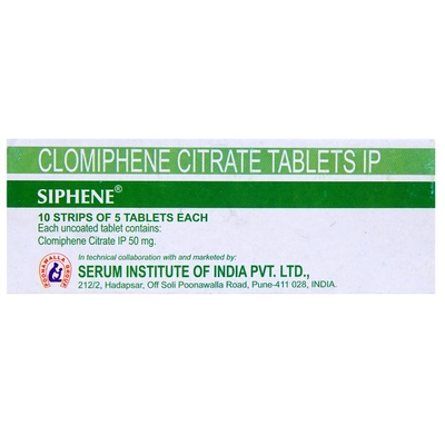 Siphene Tablet 5's, Pack of 5 TABLETS