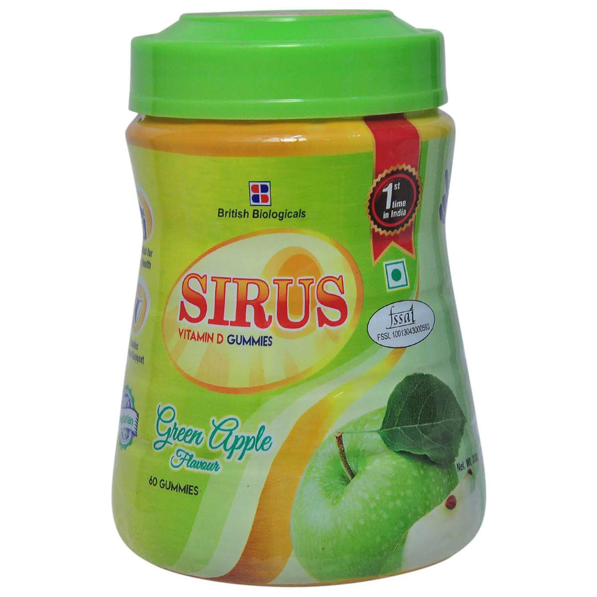 Sirus Vitamin D Gummy Green Apple Uses, Benefits, Price Apollo Pharmacy