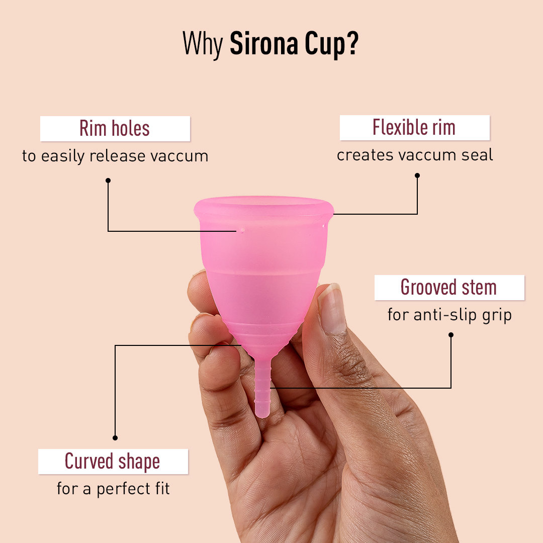 Sirona Pad-Free Periods Menstrual Cup Medium, 1 Count, Pack of 1 Sirona Pad-Free Periods Menstrual Cup Medium, 1 Count, Pack of 1